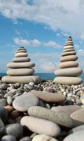 Dimex Stack of Stones Fototapete 150x250cm 2 Bahnen | Yourdecoration.de