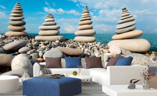 Dimex Stack of Stones Fototapete 375x250cm 5 Bahnen Interieur | Yourdecoration.de