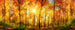 Dimex Sunny Forest Fototapete 375x150cm 5 Bahnen | Yourdecoration.de