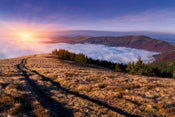 Dimex Sunrise in Mountains Fototapete 375x250cm 5 Bahnen | Yourdecoration.de