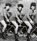 Dimex Women on Bicycle Fototapete 225x250cm 3 Bahnen | Yourdecoration.de