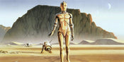 Komar Star Wars Classic RMQ Droids Vlies Fototapete 500x250cm 10 bahnen | Yourdecoration.de