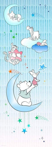 Komar Winnie Pooh Piglet and Stars Vlies Fototapete 100x280cm 2 bahnen | Yourdecoration.de