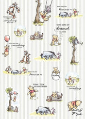 Komar Winnie Pooh Stripes Vlies Fototapete 200x280cm 4 bahnen | Yourdecoration.de