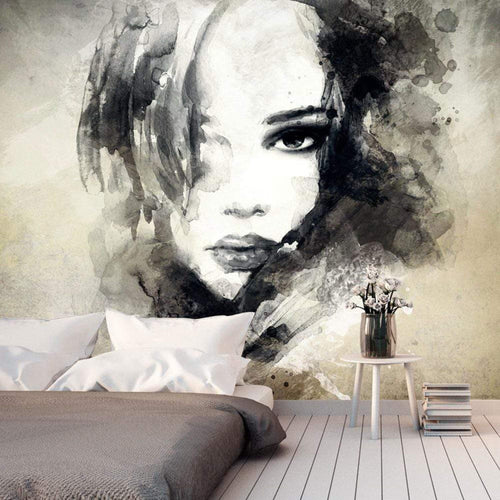 Artgeist Mysterious Girl Vlies Fototapete Interieur | Yourdecoration.de