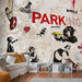 Fototapete - Banksy Graffiti Collage - Vliestapete