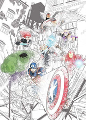 Komar Avengers Attack Vlies Fototapete 200x280cm 4 Bahnen | Yourdecoration.de