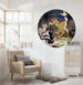 Komar Bambi Butterfly Zelfklevend Fototapete 128x128cm Rund Interieur | Yourdecoration.de