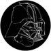 Komar Star Wars Ink Vader Zelfklevend Fototapete 125x125cm Rund | Yourdecoration.de