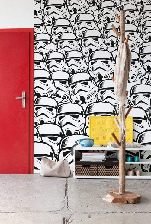 Komar Star Wars Stormtrooper Swarm Vlies Fototapete 250x280cm 5 Bahnen Sfeer | Yourdecoration.nl