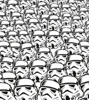 Komar Star Wars Stormtrooper Swarm Vlies Fototapete 250x280cm 5 Bahnen | Yourdecoration.de