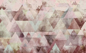 Komar Triangles Red Vlies Fototapete 400x250cm 4 bahnen | Yourdecoration.de