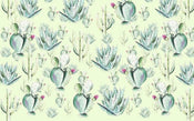 Komar Cactus Green Vlies Fototapete 400x250cm 4 bahnen | Yourdecoration.de