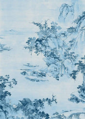 Komar Blue China Vlies Fototapete 200x280cm 2 bahnen | Yourdecoration.de